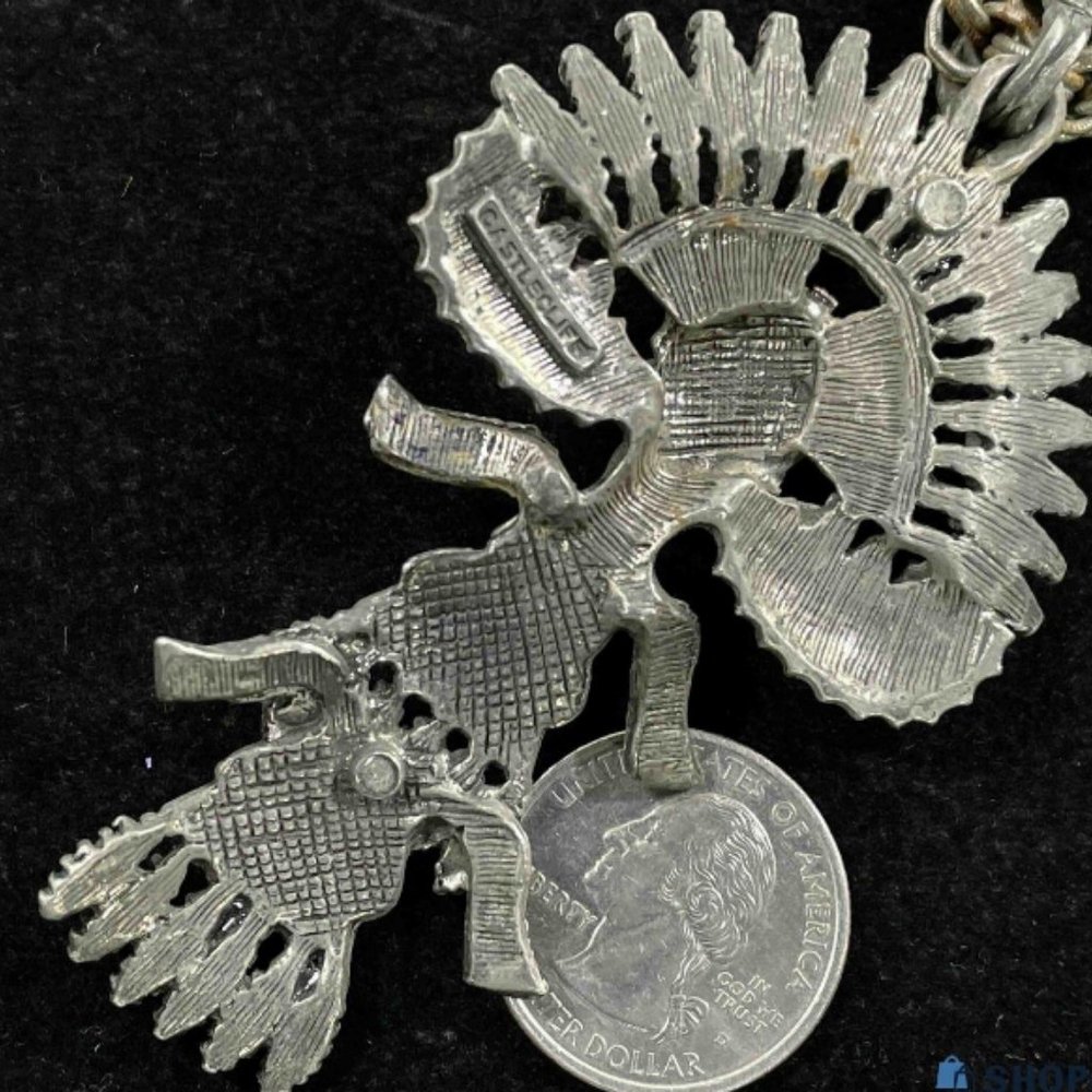 Castlecliff Larry Vrba Aztec Kachina Necklace 197… - image 4